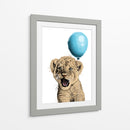 Baby Lion Balloon - Hue Art | Cuadro decorativo de Canvas Lab