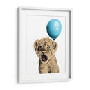 Baby Lion Balloon - Hue Art | Cuadro decorativo de Canvas Lab