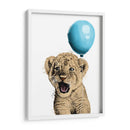 Baby Lion Balloon - Hue Art | Cuadro decorativo de Canvas Lab