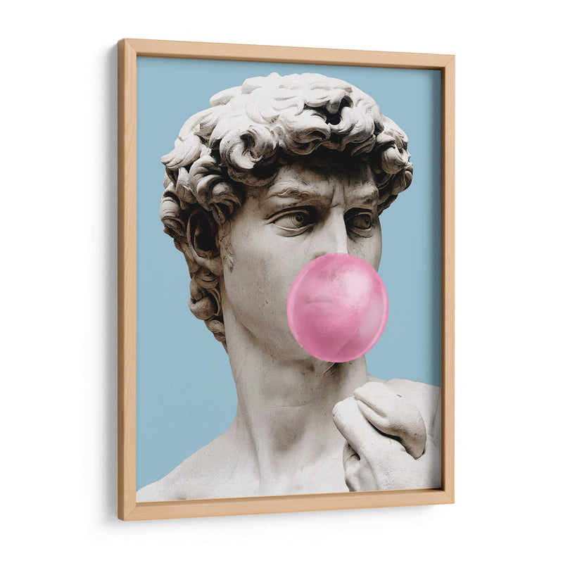 The David Bubblegum Blue - Fake Classics | Cuadro decorativo de Canvas Lab