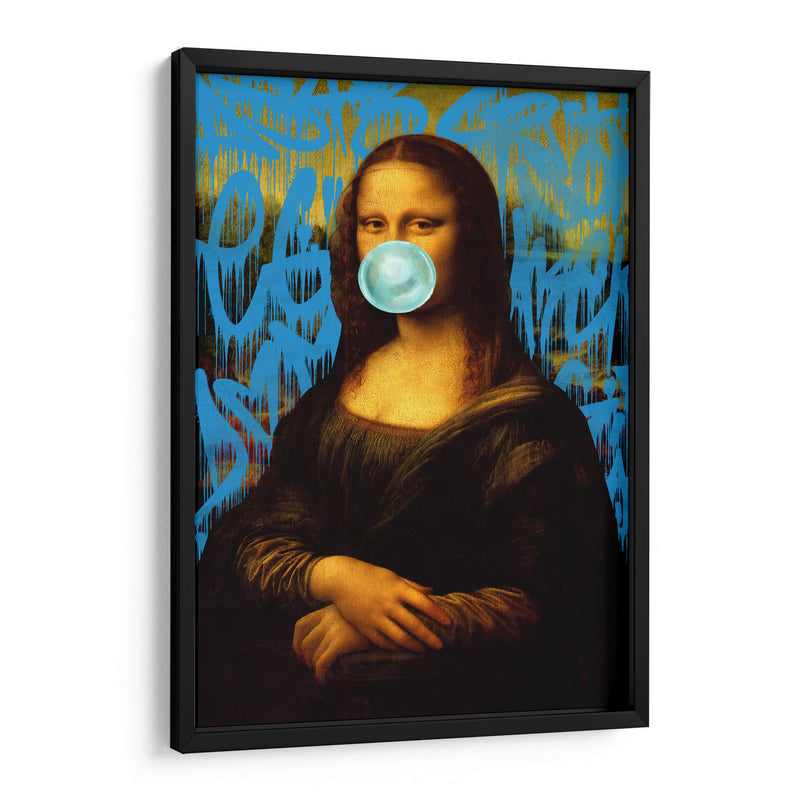 Mona Lisa Graffiti Azul - Fake Classics | Cuadro decorativo de Canvas Lab