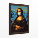 Mona Lisa Graffiti Azul - Fake Classics | Cuadro decorativo de Canvas Lab