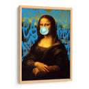 Mona Lisa Graffiti Azul - Fake Classics | Cuadro decorativo de Canvas Lab