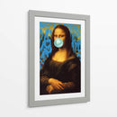 Mona Lisa Graffiti Azul - Fake Classics | Cuadro decorativo de Canvas Lab