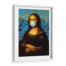 Mona Lisa Graffiti Azul - Fake Classics | Cuadro decorativo de Canvas Lab
