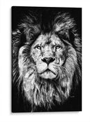 León a Pincelazos BnW - Hue Art | Cuadro decorativo de Canvas Lab