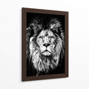 León a Pincelazos BnW - Hue Art | Cuadro decorativo de Canvas Lab