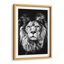 León a Pincelazos BnW - Hue Art | Cuadro decorativo de Canvas Lab