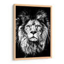 León a Pincelazos BnW - Hue Art | Cuadro decorativo de Canvas Lab