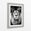León a Pincelazos BnW - Hue Art | Cuadro decorativo de Canvas Lab
