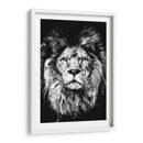 León a Pincelazos BnW - Hue Art | Cuadro decorativo de Canvas Lab