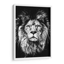 León a Pincelazos BnW - Hue Art | Cuadro decorativo de Canvas Lab