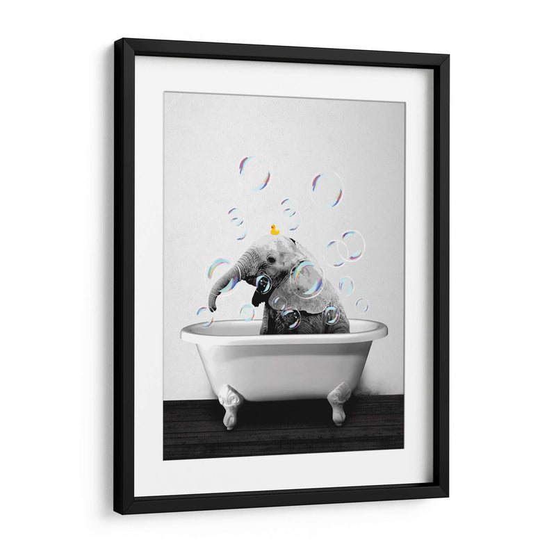 Baby Elephant Bath - Animals Daily | Cuadro decorativo de Canvas Lab