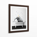 Baby Elephant Bath - Animals Daily | Cuadro decorativo de Canvas Lab