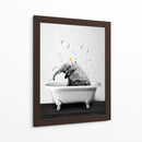 Baby Elephant Bath - Animals Daily | Cuadro decorativo de Canvas Lab