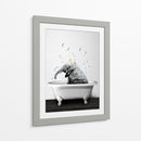 Baby Elephant Bath - Animals Daily | Cuadro decorativo de Canvas Lab