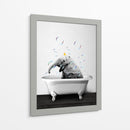 Baby Elephant Bath - Animals Daily | Cuadro decorativo de Canvas Lab