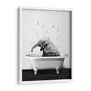 Baby Elephant Bath - Animals Daily | Cuadro decorativo de Canvas Lab