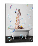 Giraffe Bath Color - Animals Daily | Cuadro decorativo de Canvas Lab
