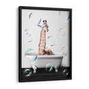 Giraffe Bath Color - Animals Daily | Cuadro decorativo de Canvas Lab