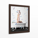 Giraffe Bath Color - Animals Daily | Cuadro decorativo de Canvas Lab