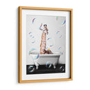 Giraffe Bath Color - Animals Daily | Cuadro decorativo de Canvas Lab