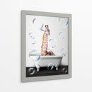 Giraffe Bath Color - Animals Daily | Cuadro decorativo de Canvas Lab
