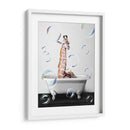 Giraffe Bath Color - Animals Daily | Cuadro decorativo de Canvas Lab