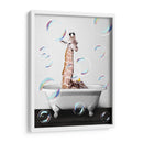 Giraffe Bath Color - Animals Daily | Cuadro decorativo de Canvas Lab