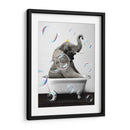 Elephant Bath Color - Animals Daily | Cuadro decorativo de Canvas Lab