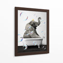 Elephant Bath Color - Animals Daily | Cuadro decorativo de Canvas Lab