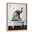 Elephant Bath Color - Animals Daily | Cuadro decorativo de Canvas Lab