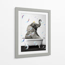 Elephant Bath Color - Animals Daily | Cuadro decorativo de Canvas Lab
