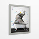 Elephant Bath Color - Animals Daily | Cuadro decorativo de Canvas Lab