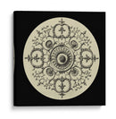 Medallón Negro Y Bronceado I - Vision Studio | Cuadro decorativo de Canvas Lab