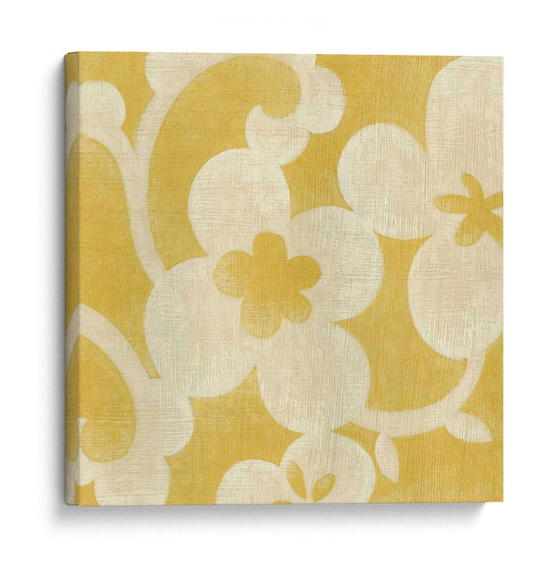 Silueta Suzani En Amarillo I - Chariklia Zarris | Cuadro decorativo de Canvas Lab