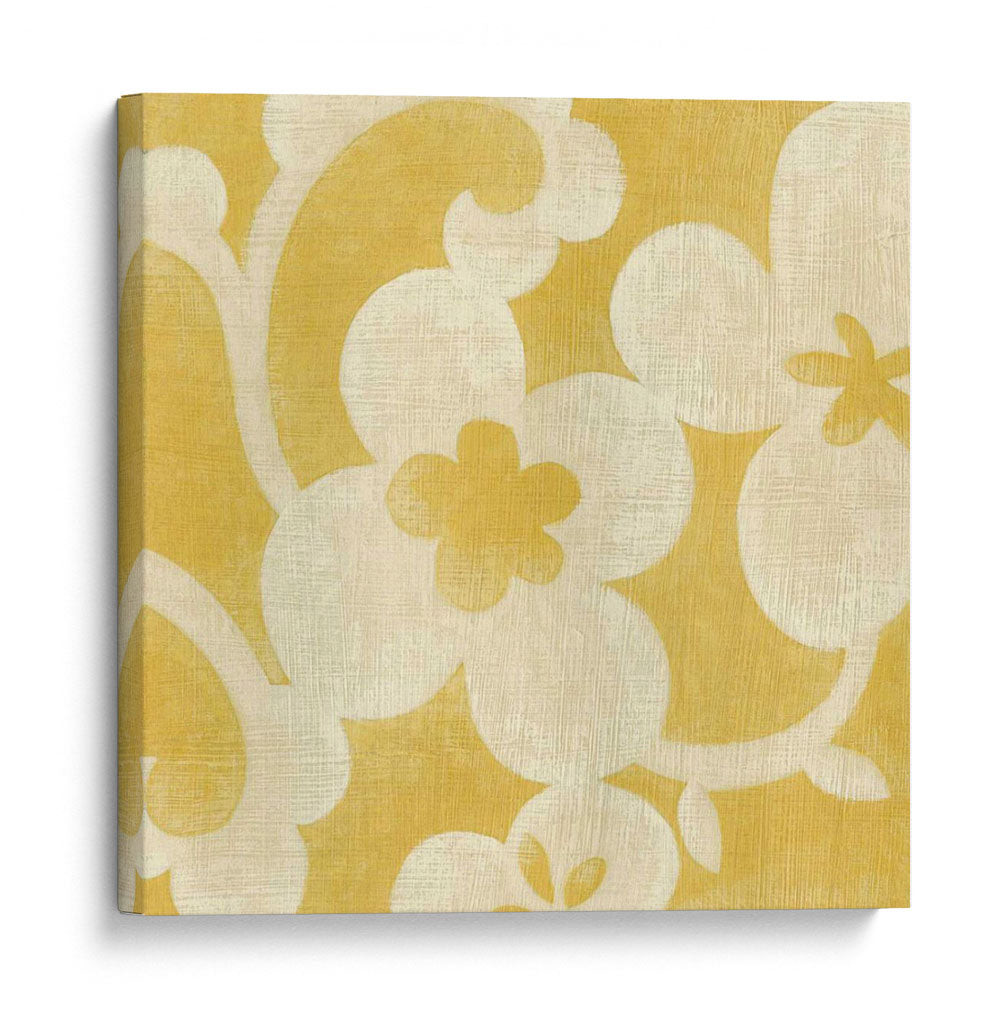 Silueta Suzani En Amarillo I - Chariklia Zarris | Cuadro decorativo de Canvas Lab