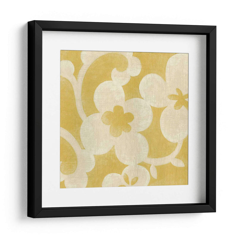 Silueta Suzani En Amarillo I - Chariklia Zarris | Cuadro decorativo de Canvas Lab