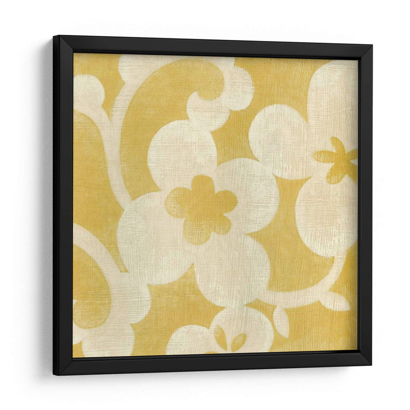 Silueta Suzani En Amarillo I - Chariklia Zarris | Cuadro decorativo de Canvas Lab