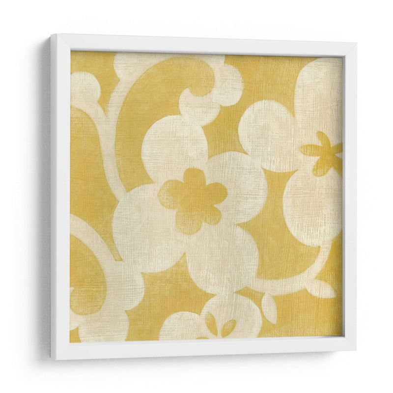 Silueta Suzani En Amarillo I - Chariklia Zarris | Cuadro decorativo de Canvas Lab