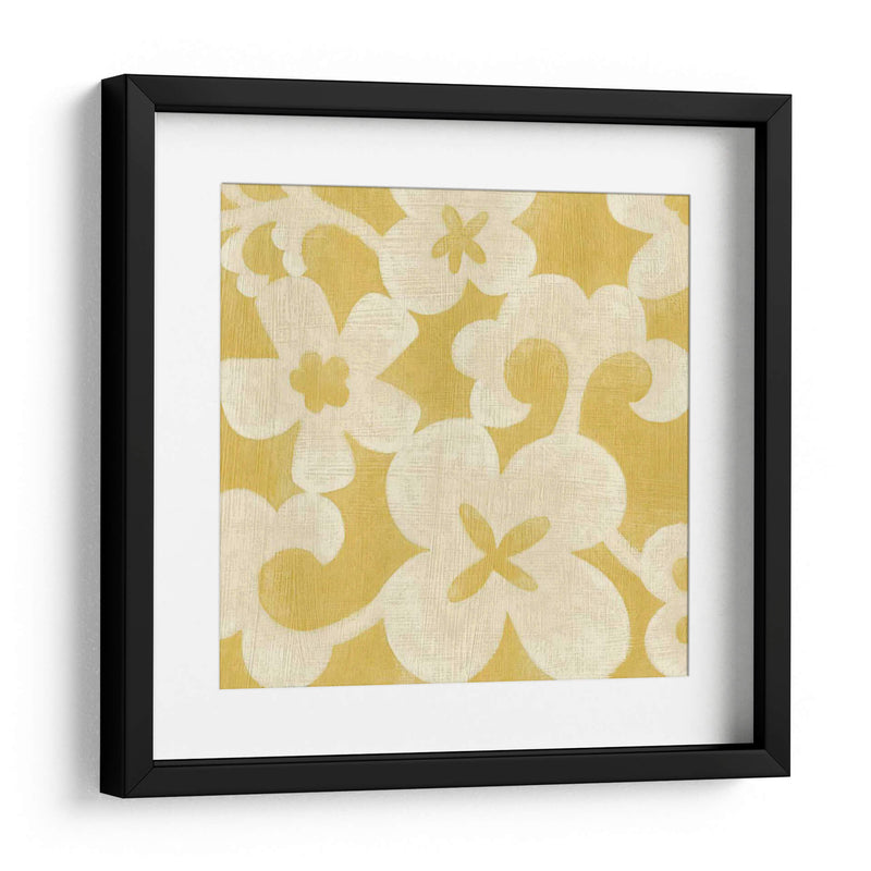 Silueta De Suzani En Amarillo Ii - Chariklia Zarris | Cuadro decorativo de Canvas Lab