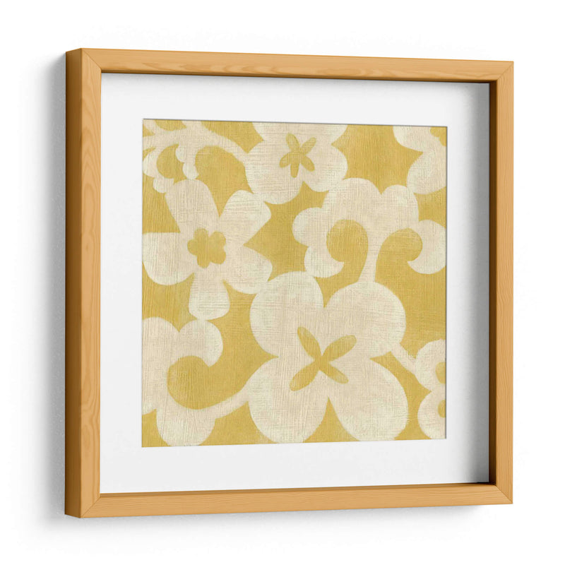 Silueta De Suzani En Amarillo Ii - Chariklia Zarris | Cuadro decorativo de Canvas Lab