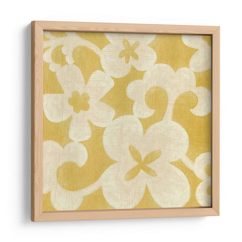 Silueta De Suzani En Amarillo Ii - Chariklia Zarris | Cuadro decorativo de Canvas Lab