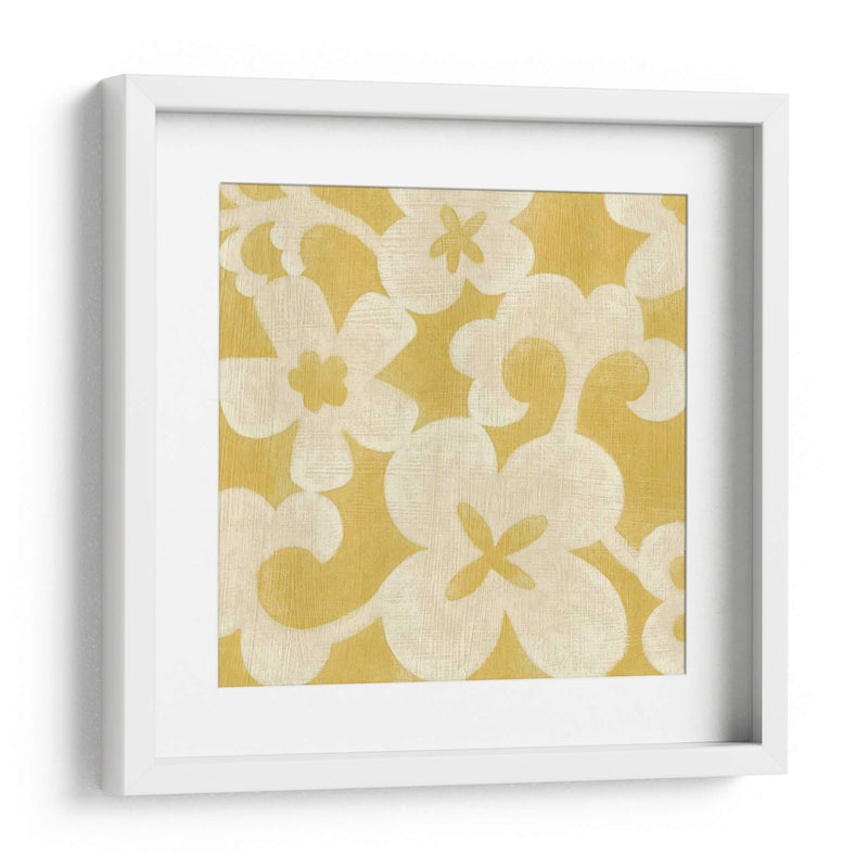 Silueta De Suzani En Amarillo Ii - Chariklia Zarris | Cuadro decorativo de Canvas Lab