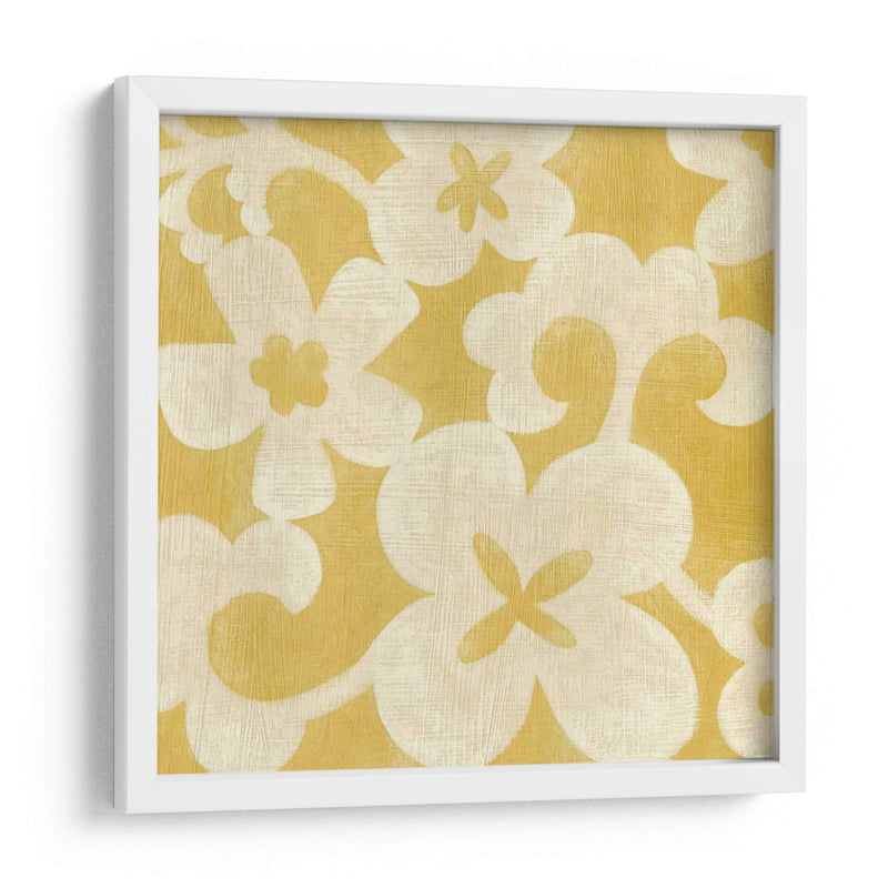 Silueta De Suzani En Amarillo Ii - Chariklia Zarris | Cuadro decorativo de Canvas Lab