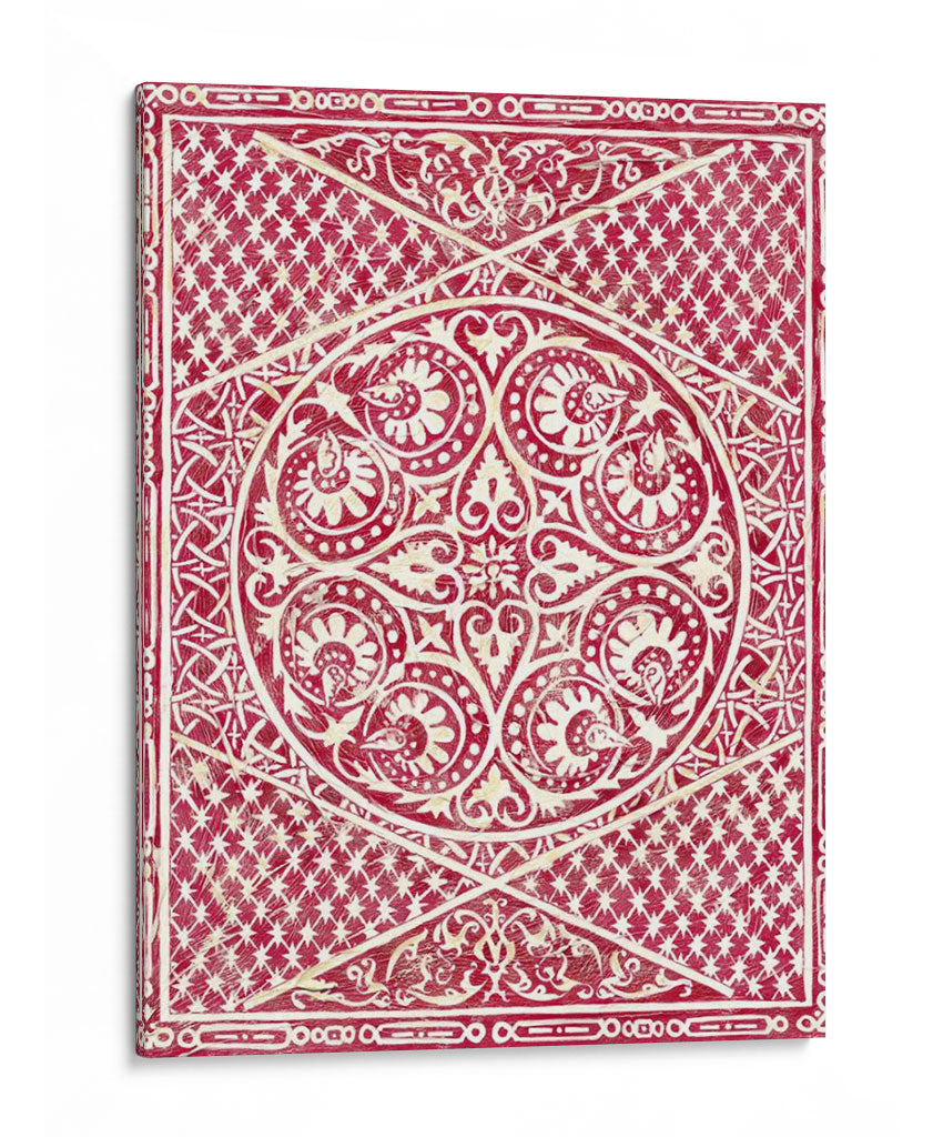 Grabado En Madera En Rojo Ii - Chariklia Zarris | Cuadro decorativo de Canvas Lab