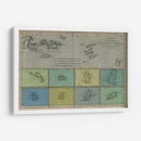 Mapa De Las Antillas Mayor Y Menor. - Vision Studio | Cuadro decorativo de Canvas Lab