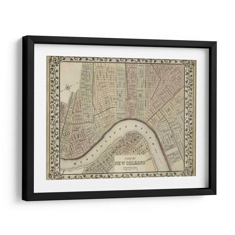 Plan De Nueva Orleans - Mitchell | Cuadro decorativo de Canvas Lab