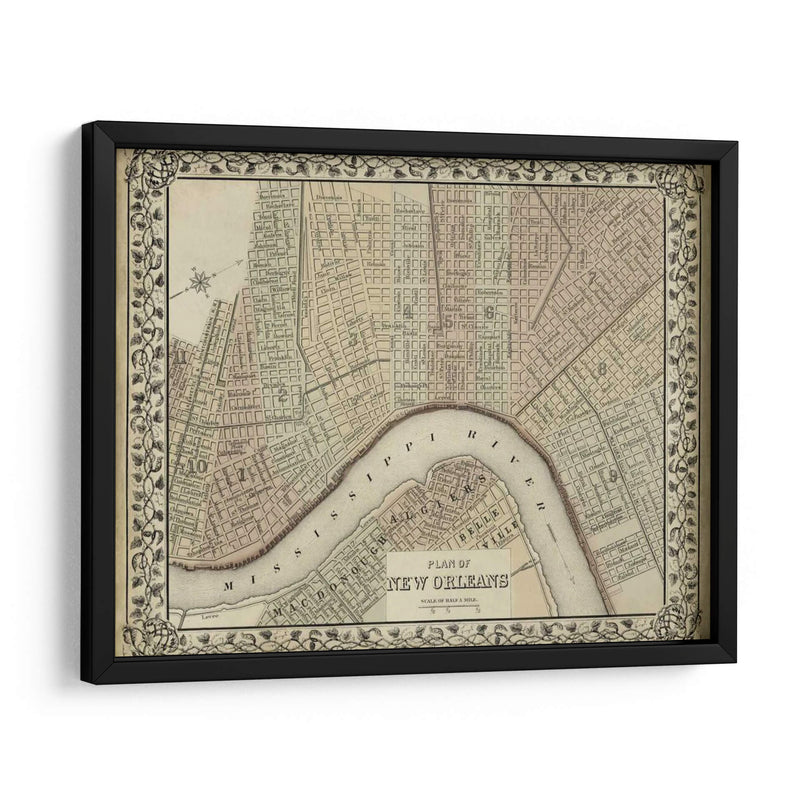 Plan De Nueva Orleans - Mitchell | Cuadro decorativo de Canvas Lab
