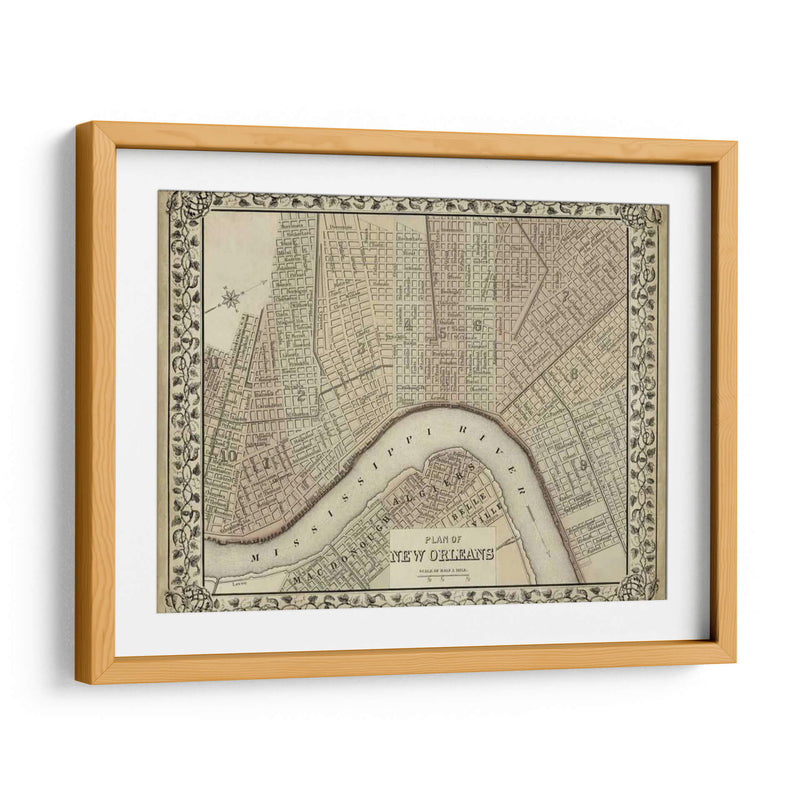 Plan De Nueva Orleans - Mitchell | Cuadro decorativo de Canvas Lab